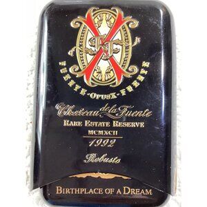 Arturo Fuente OpusX Rare Estate 1992 Cigar Tin*Holds 3 Cigars*Dominican Republic